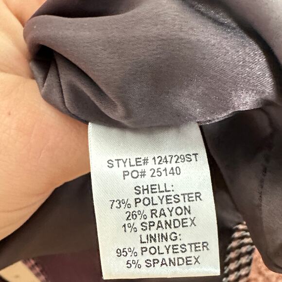 SKIES ARE BLUE Curvy Oversized Houndstooth Plaid Blazer Black Red Sz 1X NWT {S1} - Picture 6 of 6